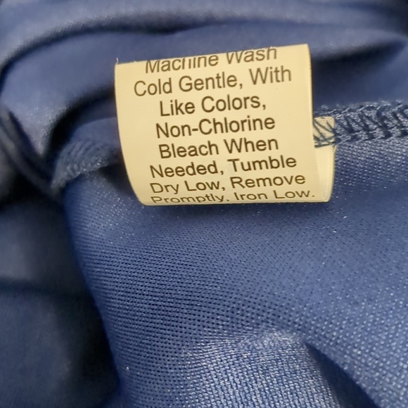 Navy Midi Dress Polka Dot Mesh Hem Detachable Belt Size M - Picture 11 of 15